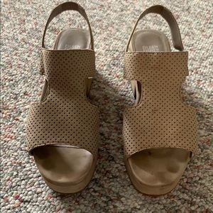 Eileen Fisher platform, block heeled sandal